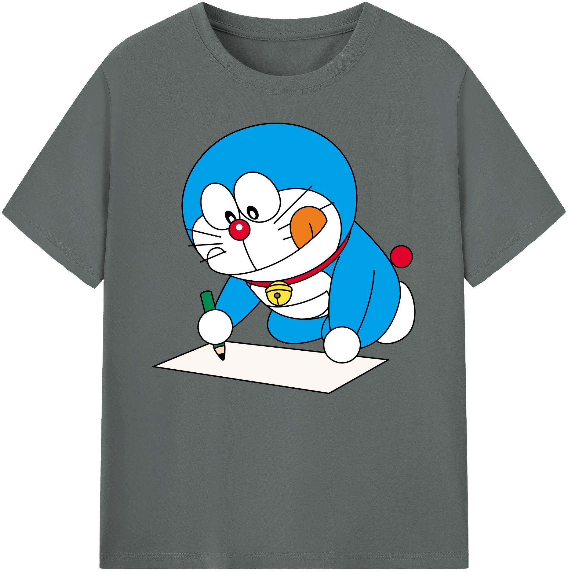 （画像用） ドラえもん Doraemon 綿100％ メンズ半袖Tシャツ｜肌触りやわらか＆通気性